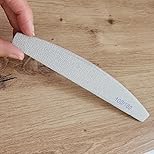Lot de 5 limes à ongles professionnelles,Double-face Lime Grain 100/180,pour la combinaison de gel pour salon de manucure et maison(Gris)